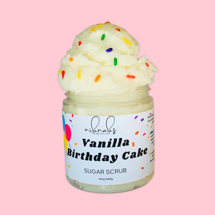 Vanilla Birthday Cake Foaming Sugar Scrub